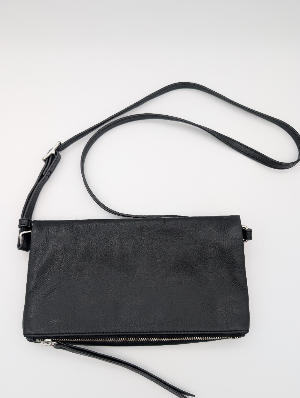 Margot New York Slim Envelope Crossbody Bag Black